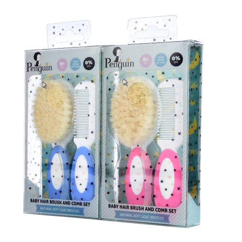 Natural Brush & Comb Set